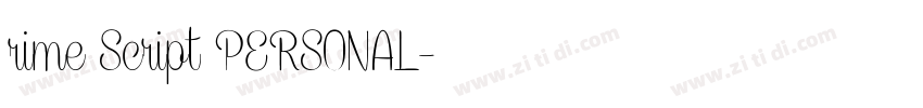 rime Script PERSONAL字体转换